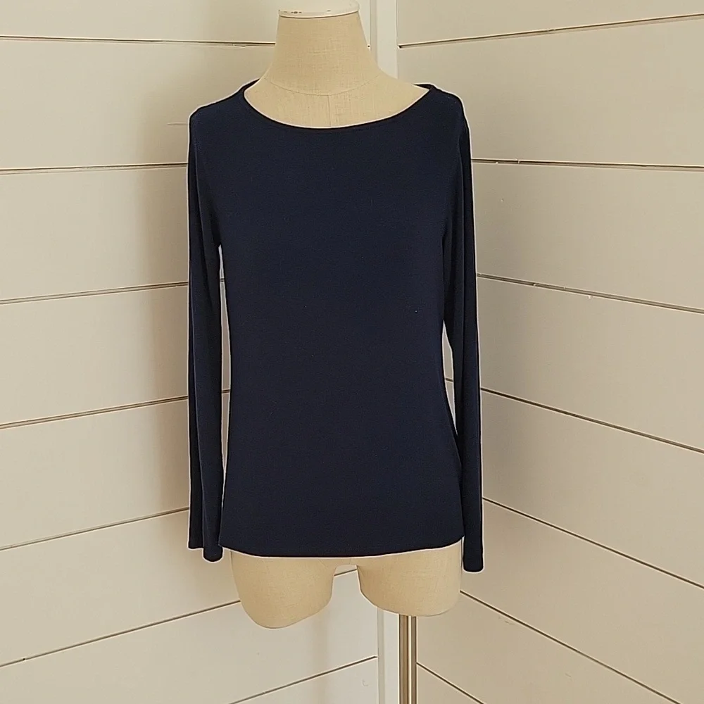 Magaschoni blue large sweater long sleeve